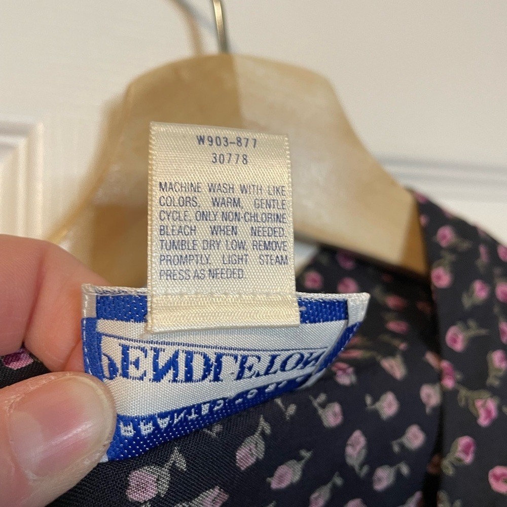 VTG Pendleton floral long sleeve button down blouse plus sz 20W - Picture 7 of 10